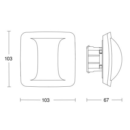 Steinel 058005 - Detector de presencia Hallway COM2 blanco