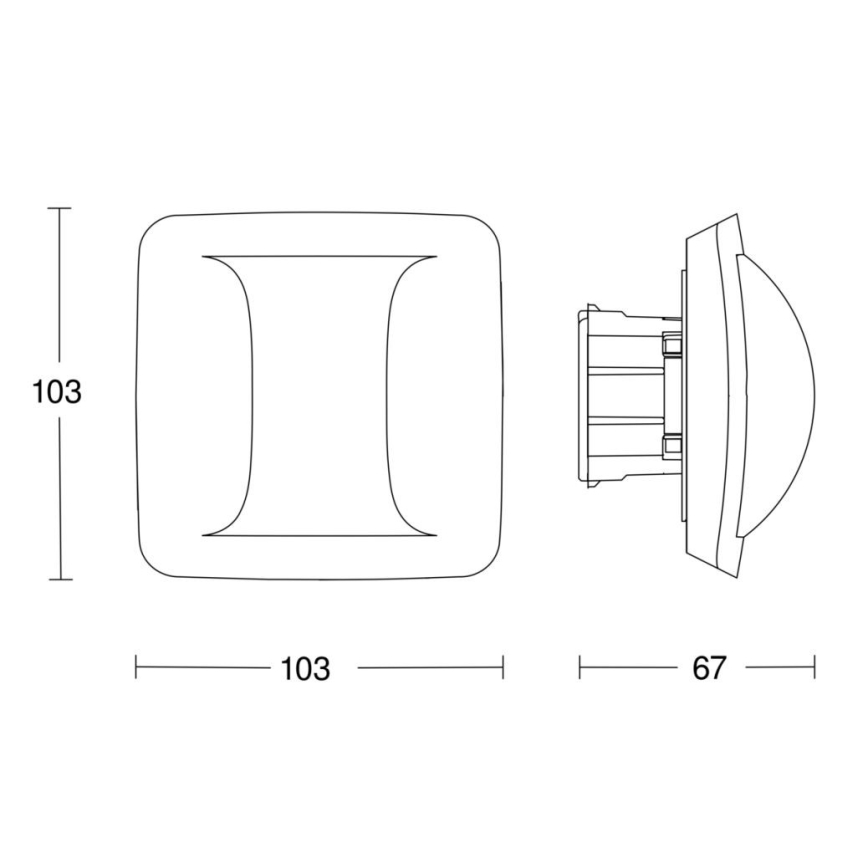 Steinel 058005 - Detector de presencia Hallway COM2 blanco