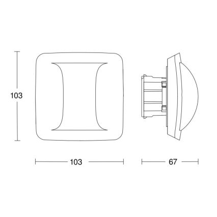 Steinel 058029 - Detector de presencia Hallway DALI-2 APC blanco