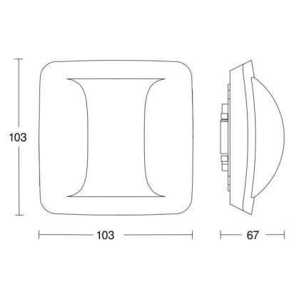 Steinel 058036 - Detector de presencia Hallway KNX blanco