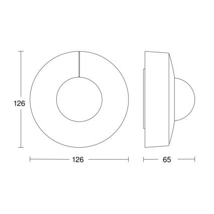 Steinel 058180 - Sensor de movimiento IS 3360 V3 KNX IP54 redondo blanco