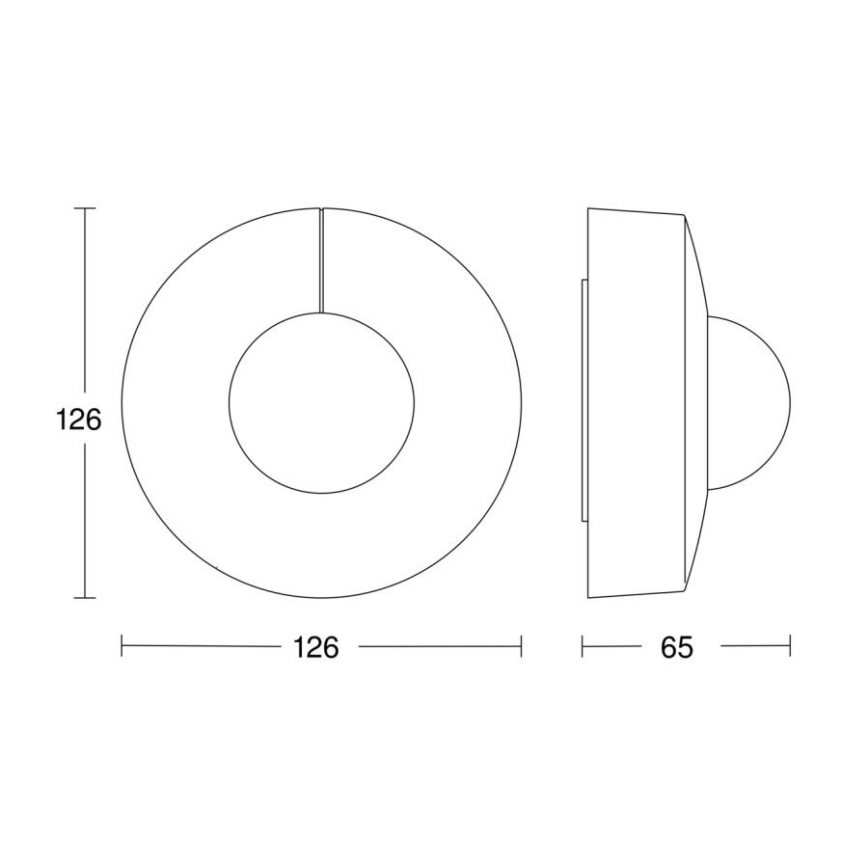 Steinel 058180 - Sensor de movimiento IS 3360 V3 KNX IP54 redondo blanco