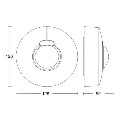 Steinel 058234 - Sensor de movimiento HF 3360 V3 KNX IP54 redondo blanco