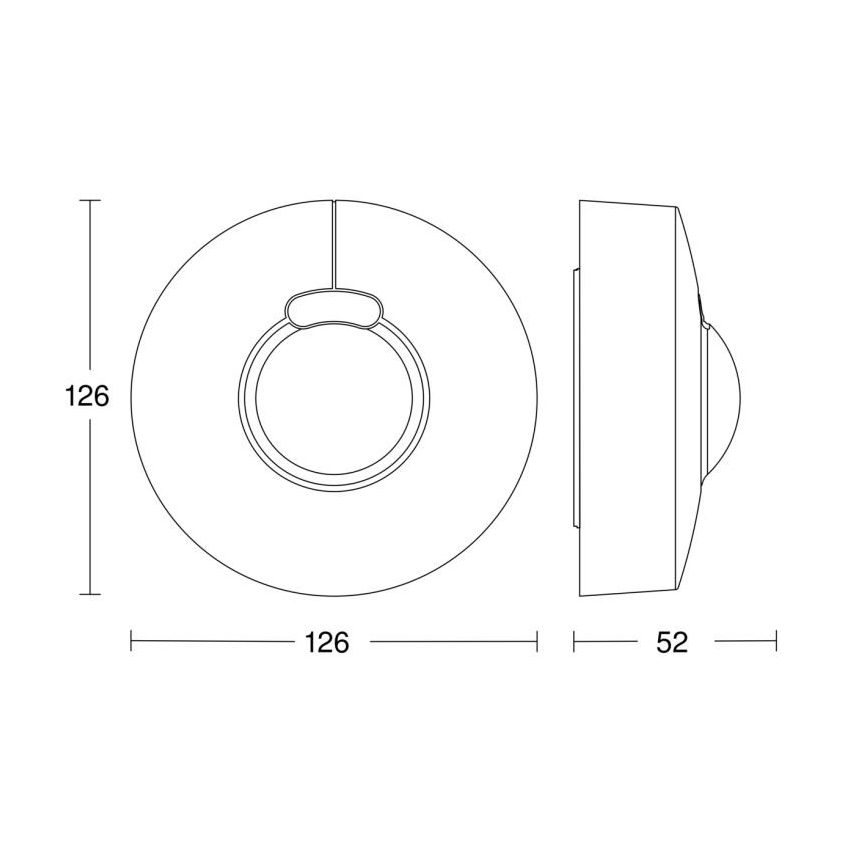 Steinel 058234 - Sensor de movimiento HF 3360 V3 KNX IP54 redondo blanco