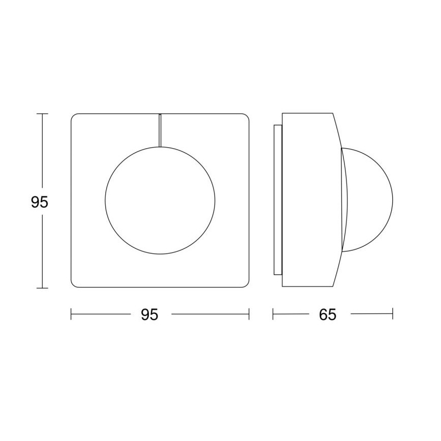 Steinel 058258 - Sensor de movimiento IS 345 V3 KNX IP54 cuadrado blanco