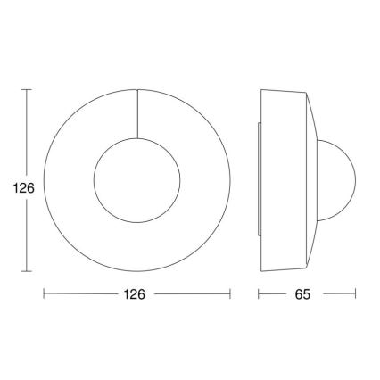 Steinel 058272 - Sensor de movimiento IS 345 V3 KNX IP54 redondo blanco