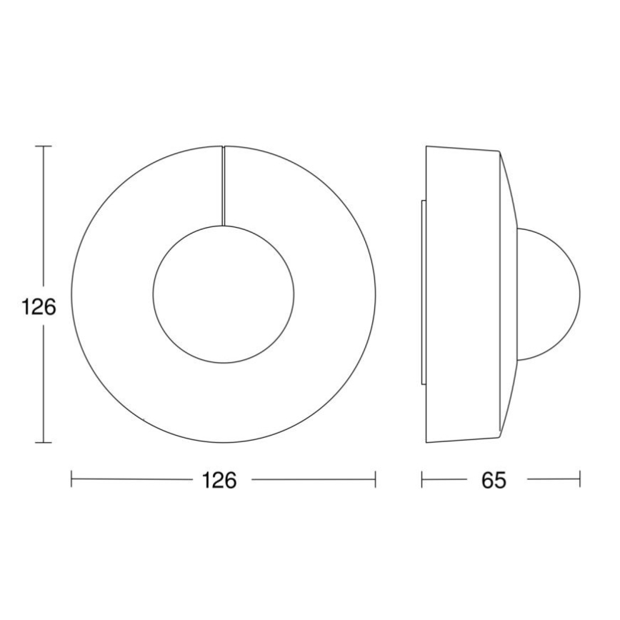 Steinel 058272 - Sensor de movimiento IS 345 V3 KNX IP54 redondo blanco