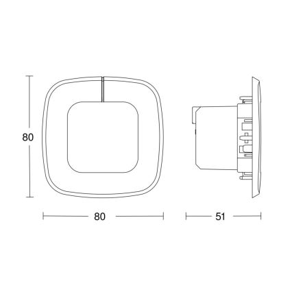 Steinel 058500 - Detector de presencia IR Quattro SLIM XS V3 KNX blanco