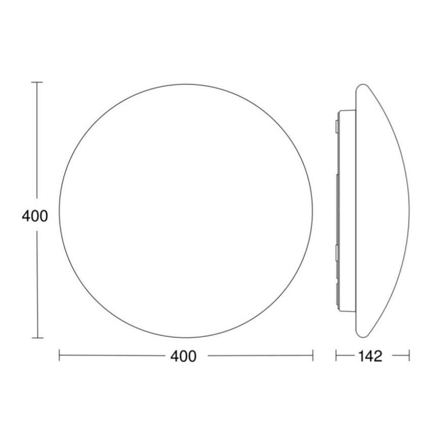 STEINEL 058593 - Plafón LED de baño con sensor RS PRO LED/20W/230V 4000K IP54