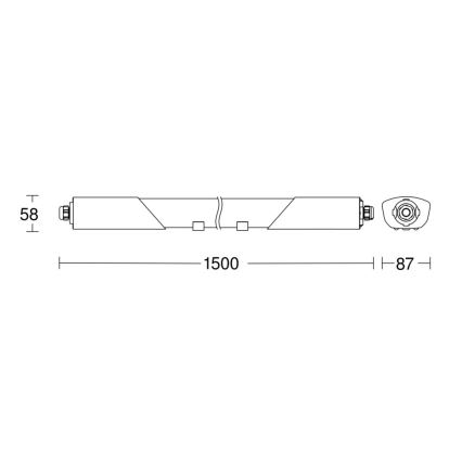 Steinel 058739 - Lámpara industrial LED con sensor RS PRO 5150SC LED/42W/230V IP66 4000K