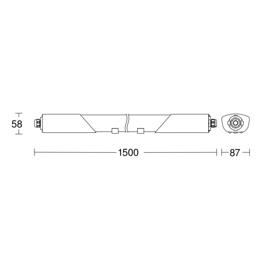 Steinel 058739 - Lámpara industrial LED con sensor RS PRO 5150SC LED/42W/230V IP66 4000K