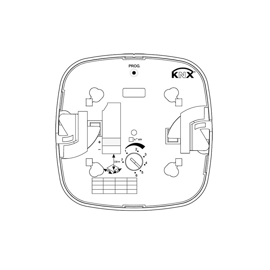 Steinel 059477 - Detector de presencia Dual HF KNX blanco