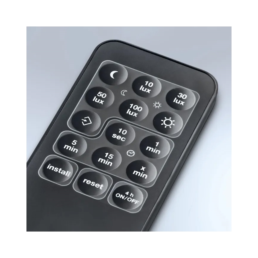 Steinel 059538 - Sensor de movimiento SensIQ IP54 negro + mando a distancia