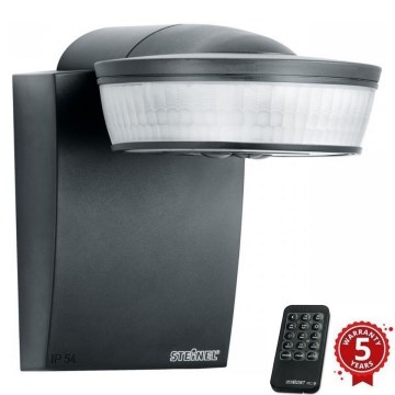 Steinel 059552 - Sensor de movimiento SensIQ IP54 antracita + mando a distancia