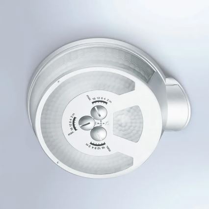Steinel 059576 - Sensor de movimiento SensIQ IP54 blanco + mando a distancia