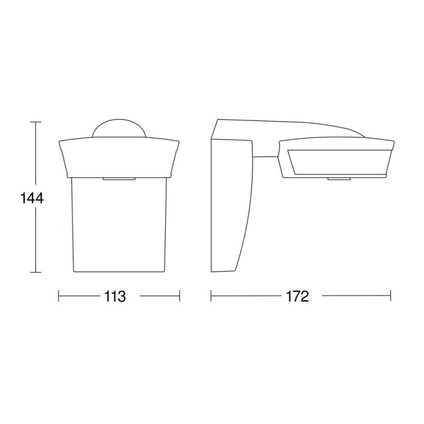 Steinel 059576 - Sensor de movimiento SensIQ IP54 blanco + mando a distancia