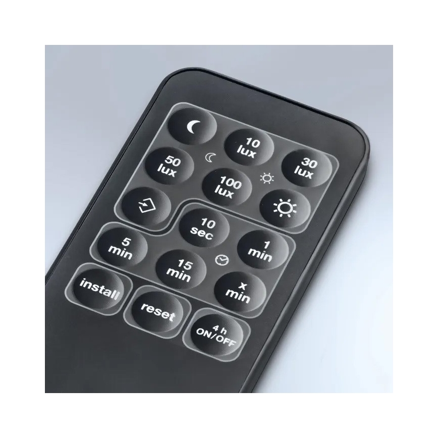 Steinel 059606 - Sensor de movimiento SensIQ S IP54 negro + mando a distancia
