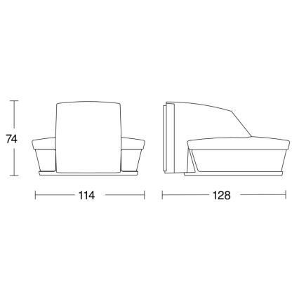 Steinel 059606 - Sensor de movimiento SensIQ S IP54 negro + mando a distancia