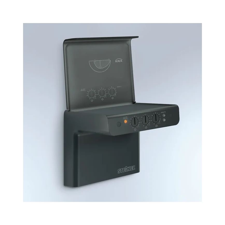 Steinel 059637 - Sensor de movimiento iHF 3D KNX IP54 negro