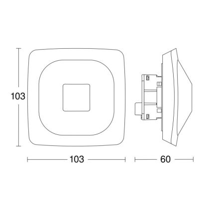 Steinel 064303 - Detector de presencia HF 360-2 KNX blanco