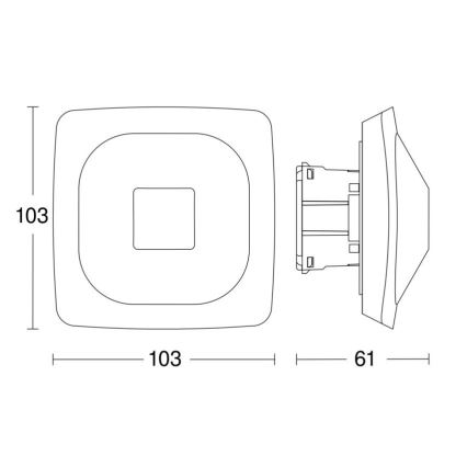 Steinel 064419 - Detector de presencia HF 360-2 BT IPD blanco
