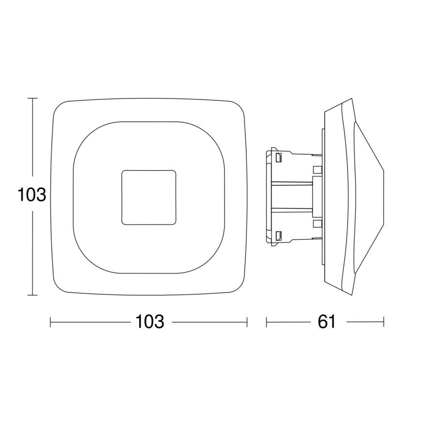 Steinel 064419 - Detector de presencia HF 360-2 BT IPD blanco