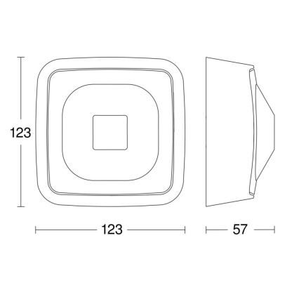 Steinel 064426 - Detector de presencia HF 360-2 BT IPD IP54 blanco