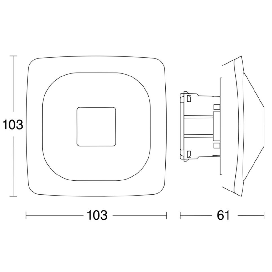 Steinel 064433 - Detector de presencia HF 360-2 COM1 blanco