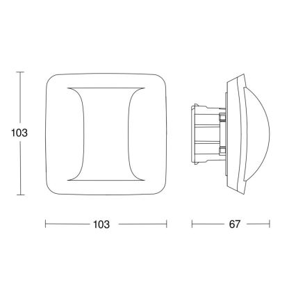 Steinel 064532 - Detector de presencia Hallway DALI-2 blanco