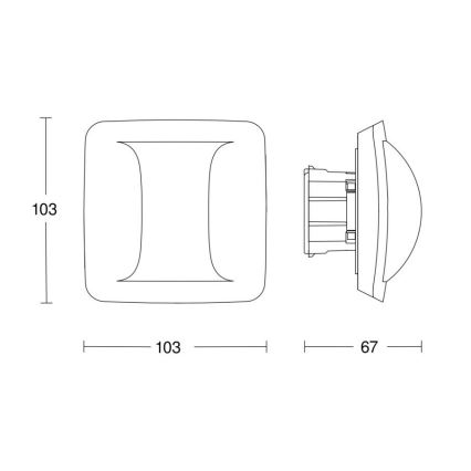 Steinel 064556 - Detector de presencia Hallway BT IPD (Slave) blanco