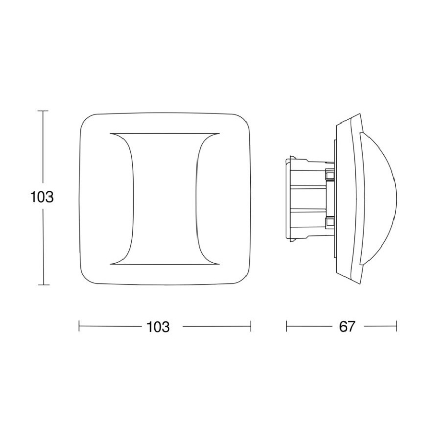 Steinel 064556 - Detector de presencia Hallway BT IPD (Slave) blanco