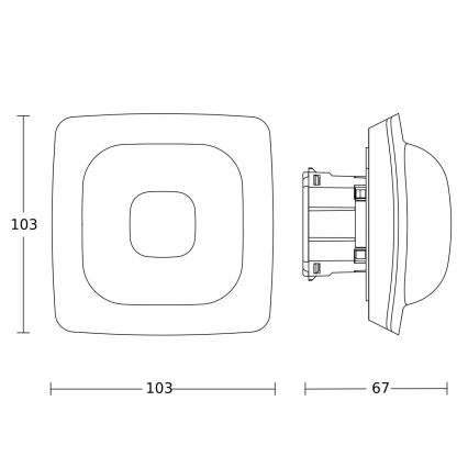 Steinel 064846 - Detector de presencia IR QUATTRO HD-2 KNX V3.5