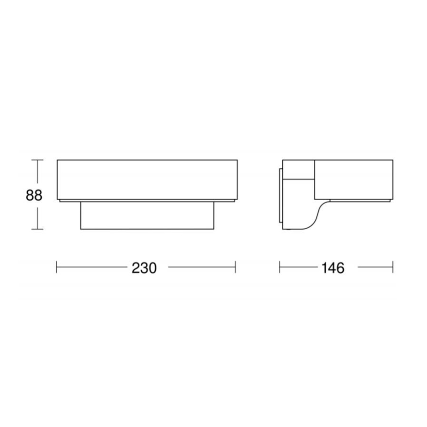 STEINEL 065690 - LED Aplique para exterior con sensor L800 LED/7,5W/230V IP44