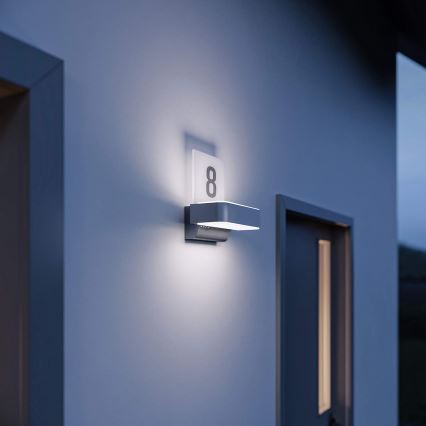STEINEL 065713 - LED Número de casa con sensor L820 LED/12,5W/230V IP44