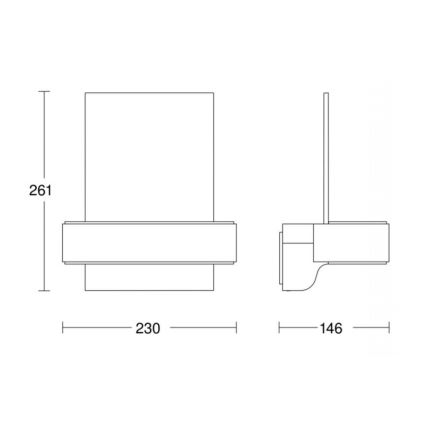 STEINEL 065713 - LED Número de casa con sensor L820 LED/12,5W/230V IP44