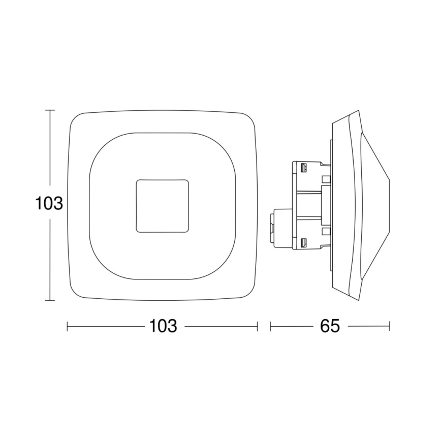 Steinel 065973 - Detector de presencia HF 360-2 blanco