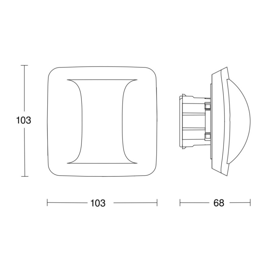 Steinel 066161 - Detector de movimiento HALLWAY blanco