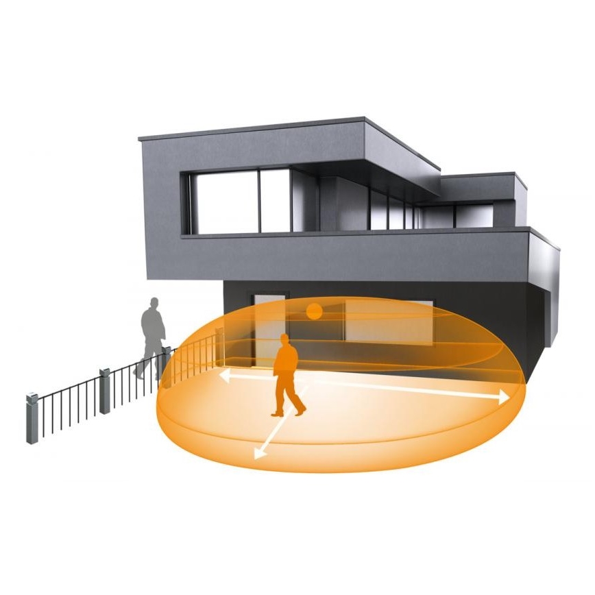 Steinel 066215 - Sensor de movimiento iHF 3D COM1 IP54 negro