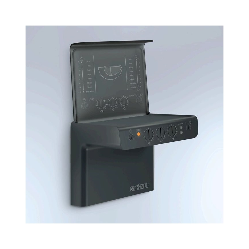Steinel 066215 - Sensor de movimiento iHF 3D COM1 IP54 negro