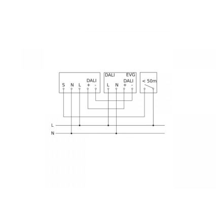 Steinel 067151 - Detector de presencia empotrable IR MICRO OFFICE DALI2
