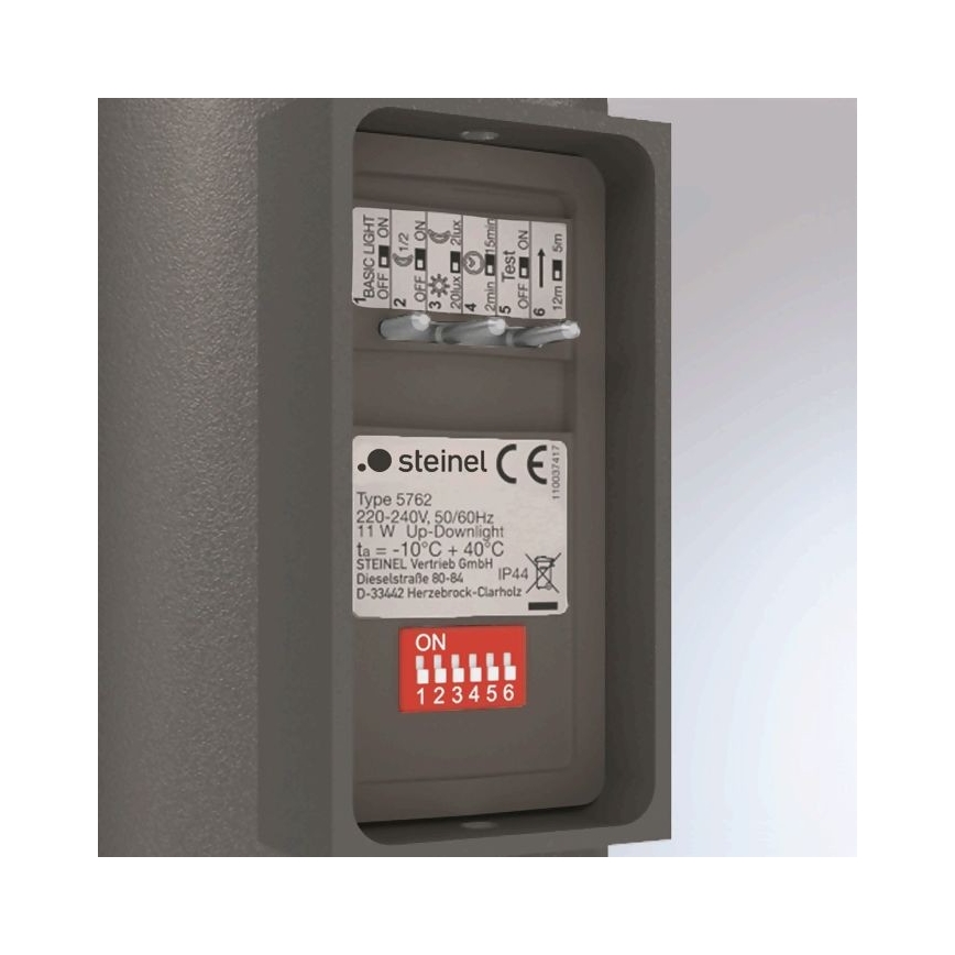 Steinel 067199 - Aplique LED de exterior con sensor L 930 S LED/9,3W/230V IP44 antracita