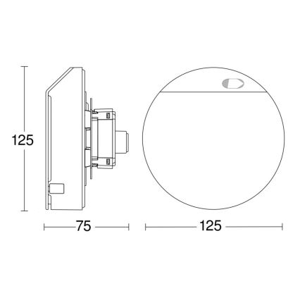 Steinel 067304 - Sensor de movimiento de techo HPD3 IP blanco