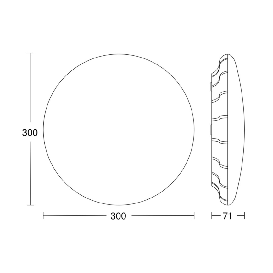 Steinel 067564 - Plafón LED regulable con sensor RS PRO S20 SC LED/15,7W/230V 3000K