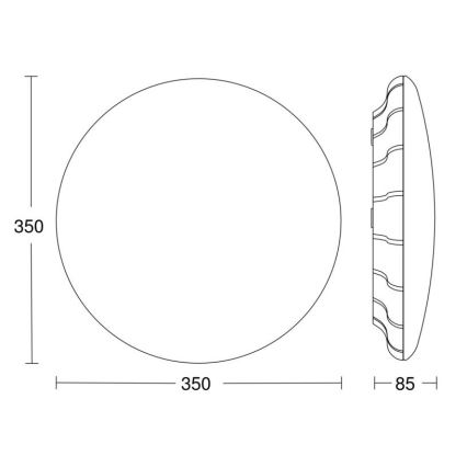 Steinel 068042 - Plafón LED con sensor RS PRO S30 SC 25,8W/230V 4000K
