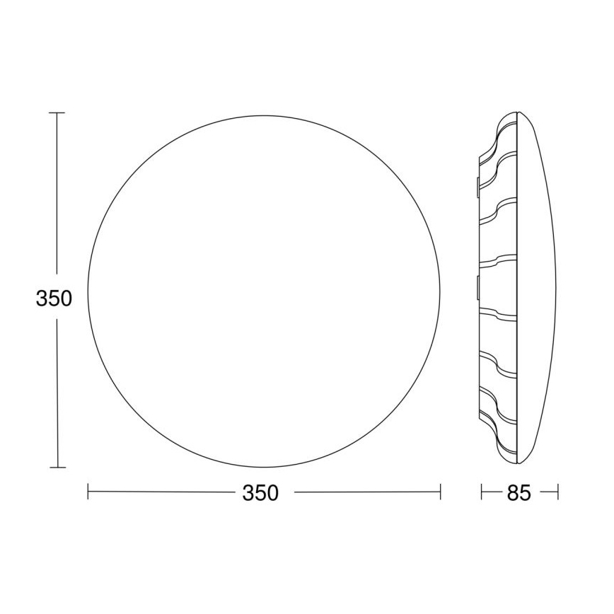 Steinel 068042 - Plafón LED con sensor RS PRO S30 SC 25,8W/230V 4000K
