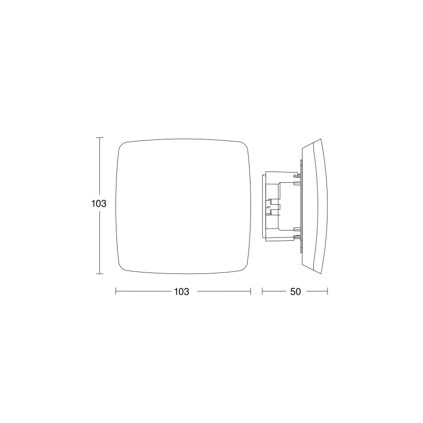 Steinel 068509 - Detector de presencia TRUE PRESENCE COM1 negro