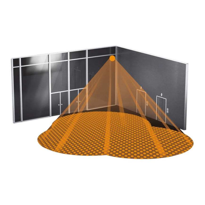 Steinel 068547 - Sensor de movimiento IS 3360 40m COM1 IP54 redondeado negro