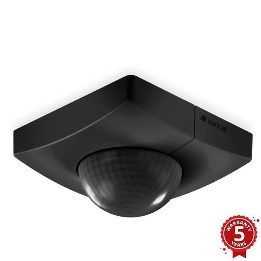 Steinel 068578 - Detector de movimiento IS 3360 40m V3 KNX cuadrado negro