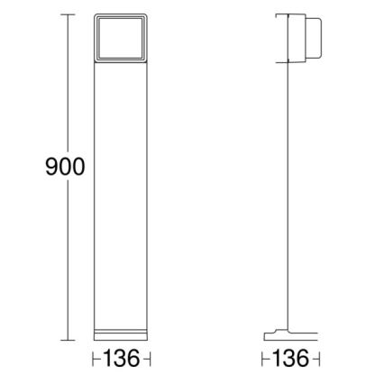 Steinel 078676 - Lámpara LED de exterior regulable GL 85 C 900 LED/9W/230V IP44