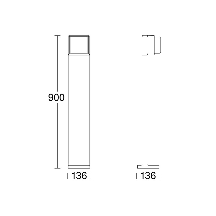 Steinel 078676 - Lámpara LED de exterior regulable GL 85 C 900 LED/9W/230V IP44